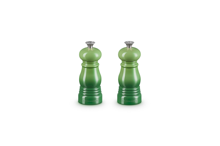 Le Creuset Set van Peper-en Zoutmolen Bamboo Green 12CM
