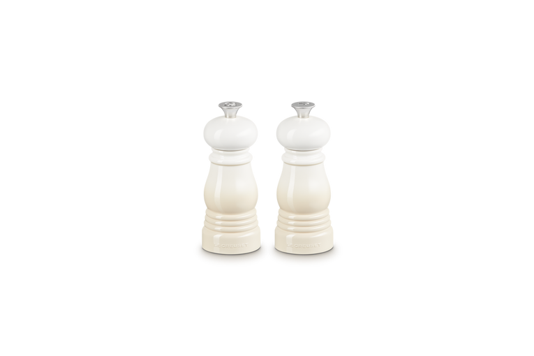 Le Creuset Set van Peper-en Zoutmolen Meringue 12CM