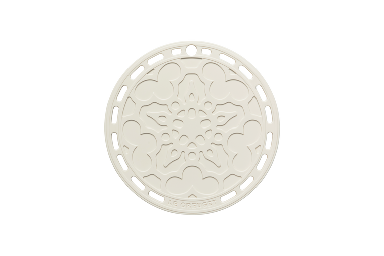 Le Creuset Silicone set van 3 Onderzetters Meringue 20CM Le Creuset Silicone set van 3 Onderzetters Meringue 20CM