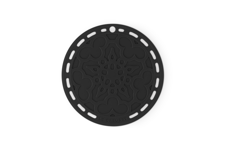 Le Creuset Silicone set van 3 Onderzetters Ebbenzwart 20CM