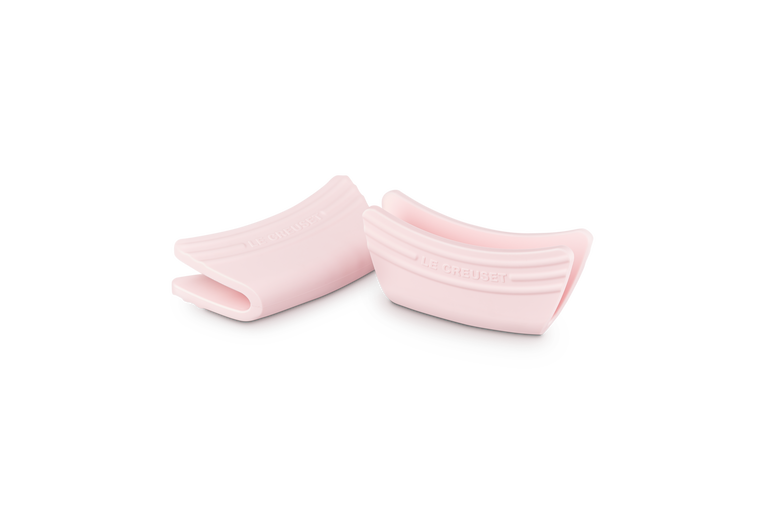 Le Creuset 2 Silicone Handvatten Shell Pink 12x6,5CM