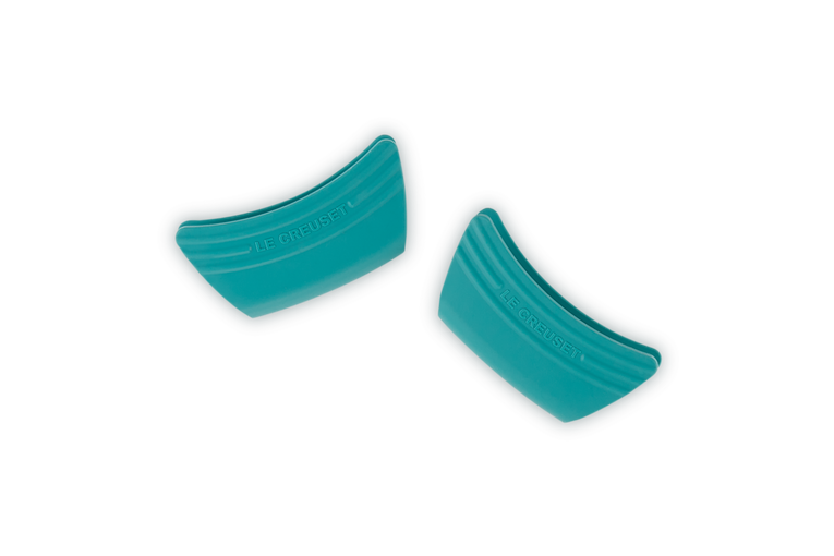 Le Creuset 2 Silicone Handvatten Caribbean Blue 12x6,5CM