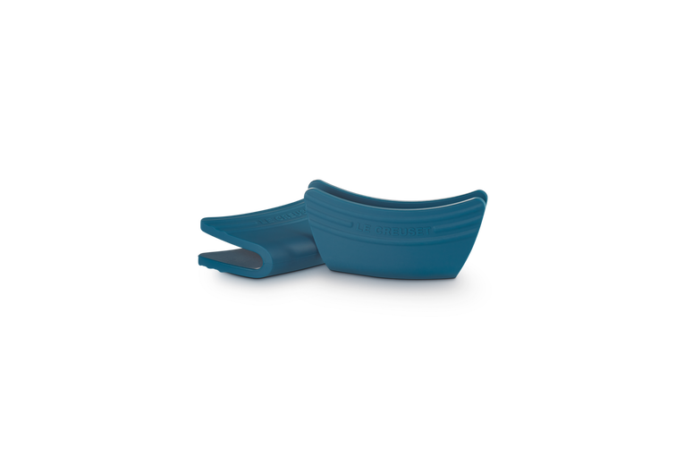 Le Creuset 2 Silicone Handvatten Deep Teal 12x6,5CM