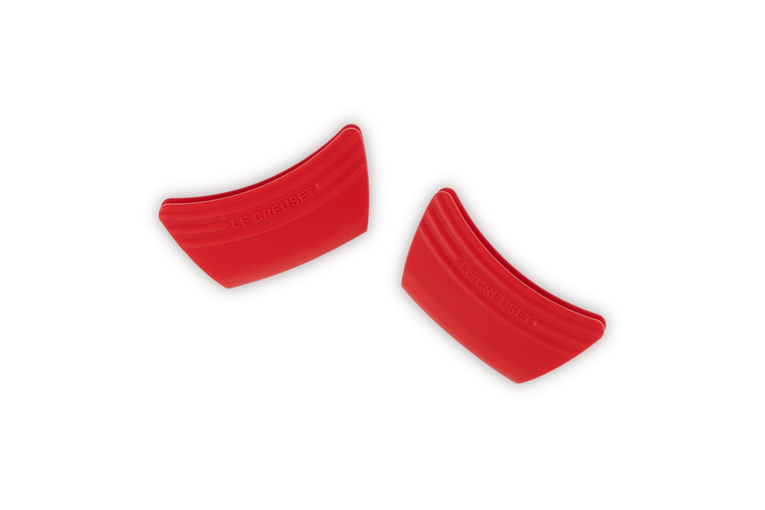 Le Creuset 2 Silicone Handvatten Kersenrood 12x6,5CM