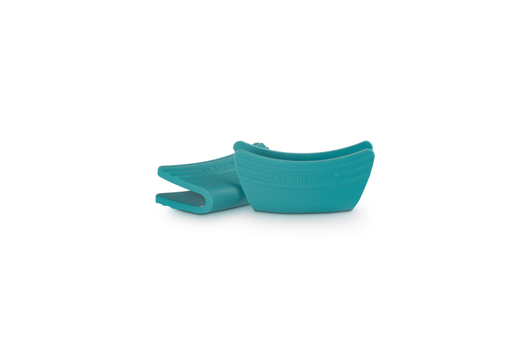 Le Creuset 2 Silicone Handvatten Caribbean Blue 12x6,5CM