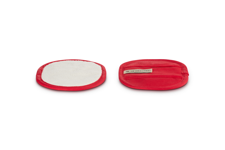 Le Creuset Set van 2 Pannenlappen Kersenrood 18x12,5CM