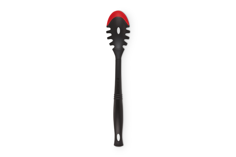Le Creuset Silicone Pastalepel Kersenrood-Ebbenzwart