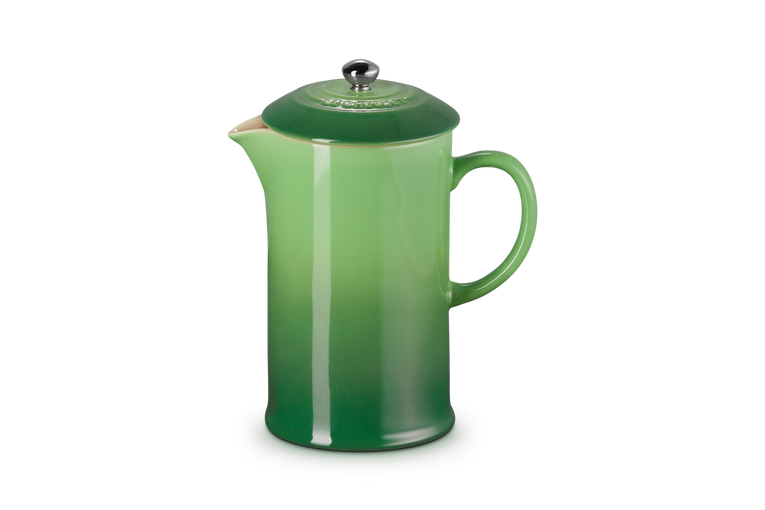 Le Creuset Aardewerken Koffiepot met Pers Bamboo Green 22CM 0,8L