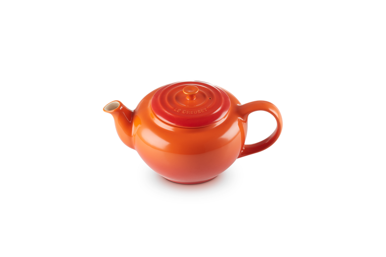 Le Creuset Aardewerken Theepot met RVS Filter 1,3L Oranjerood