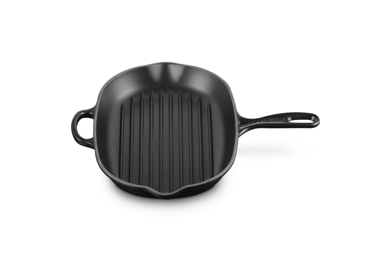 Le Creuset Gietijzer Ovale Grillpan Mat Zwart 32CM