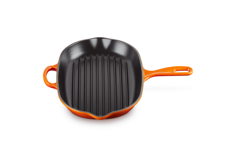 Le Creuset Gietijzer Ovale Grillpan Oranjerood 32CM