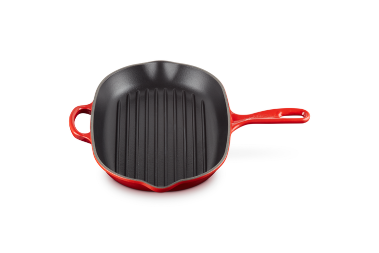 Le Creuset Gietijzer Ovale Grillpan Kersenrood 32CM