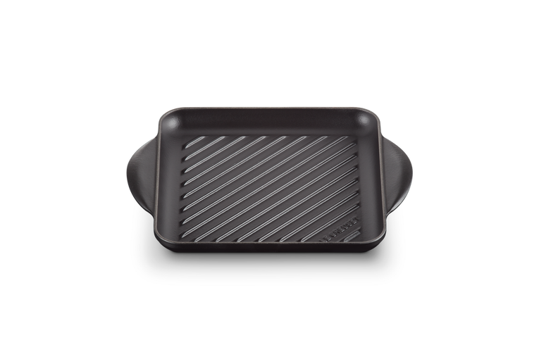 Le Creuset Gietijzer Vierkante Grillplaat Mat Zwart 24CM