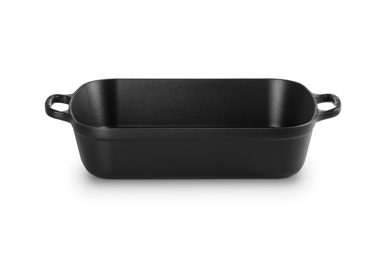 Le Creuset Gietijzer Rechthoekige Braadslede 37CM 6,6L Mat Zwart