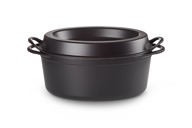 Le Creuset Gietijzer Doufeu Mat Zwart 32CM 7,2L