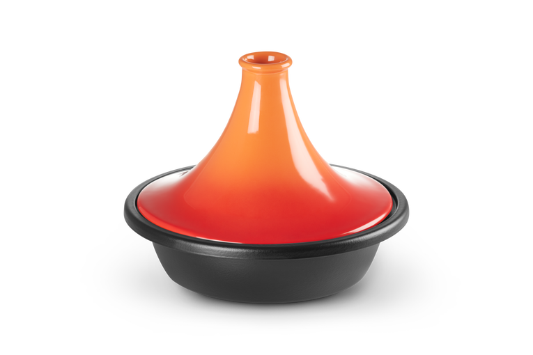 Le Creuset Gietijzer Tajine Oranjerood 31CM 3,7L