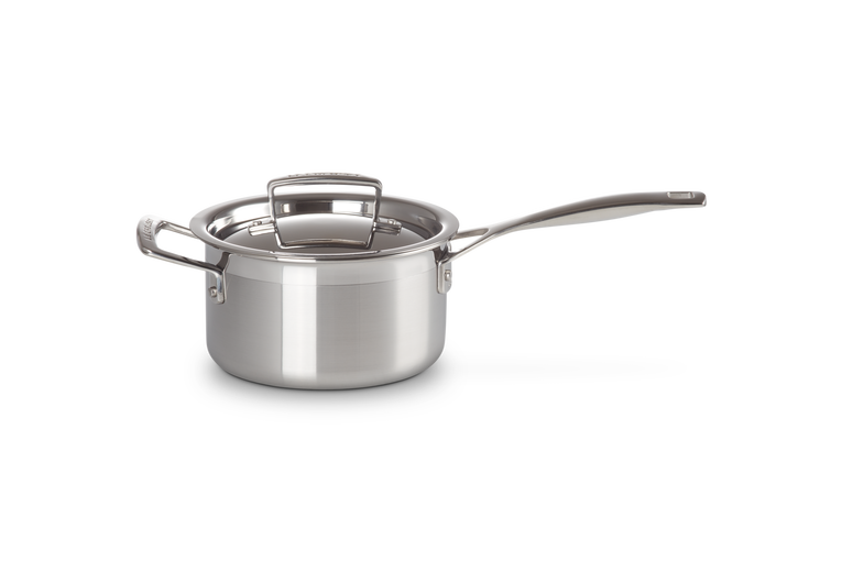 Le Creuset RVS Steelpan met handvat en deksel