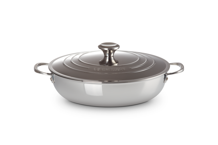 Le Creuset RVS Provençaalse Sauteerpan 30CM 4,3L