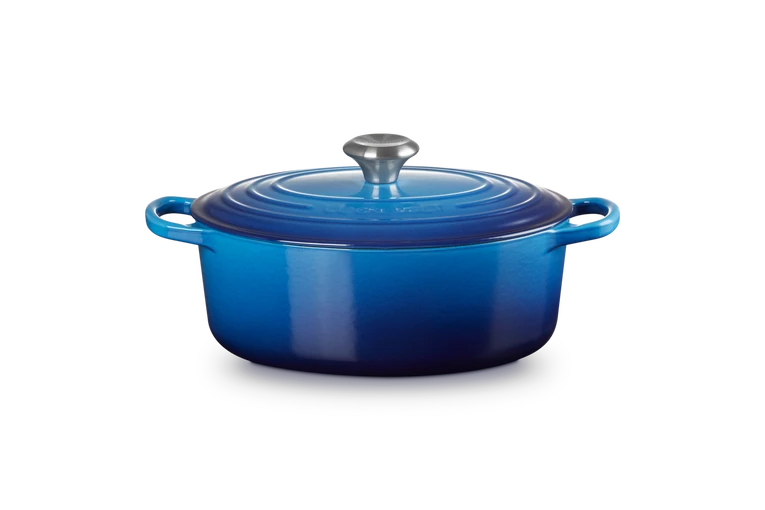 Le Creuset Gietijzer Ovale Stoofpan Azure