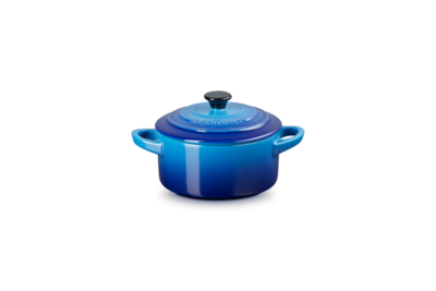 Le Creuset set van 6 Aardewerken Mini Braadpan Azure 10CM 0,2L