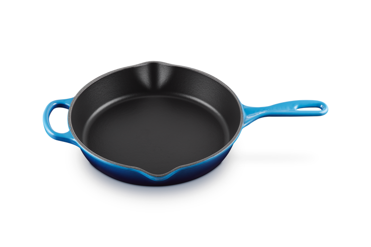 Le Creuset Gietijzer Ronde Hoge Skillet Azure 26CM