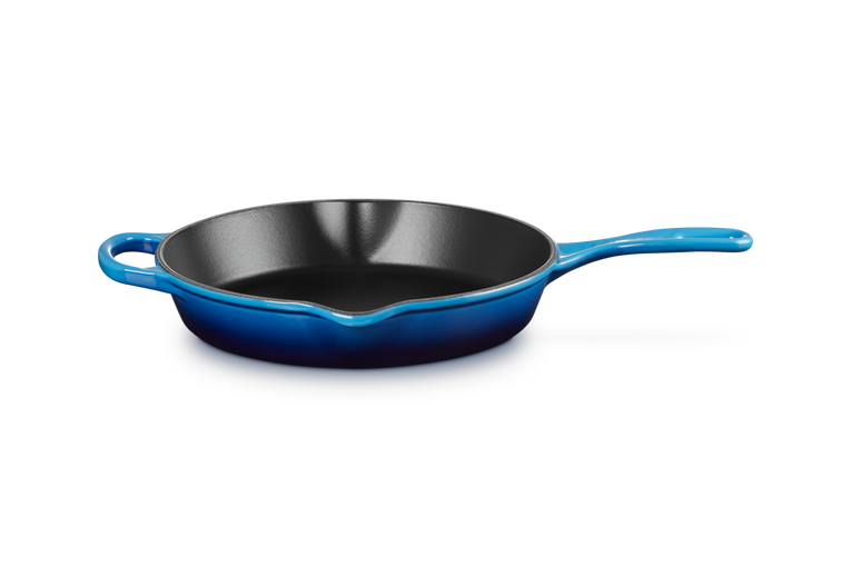 Le Creuset Gietijzer Ronde Hoge Skillet Azure 26CM