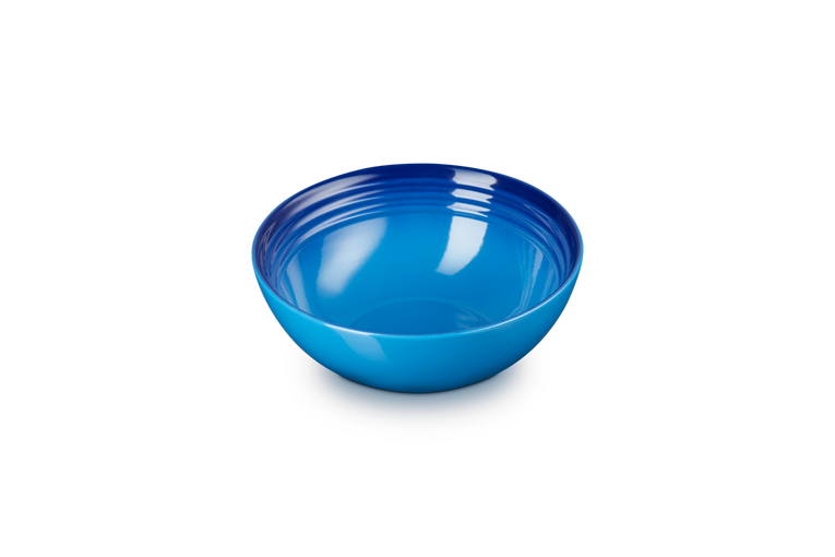 Le Creuset set van 4 Aardewerken Ontbijtkommen Azure 16CM 0,65L