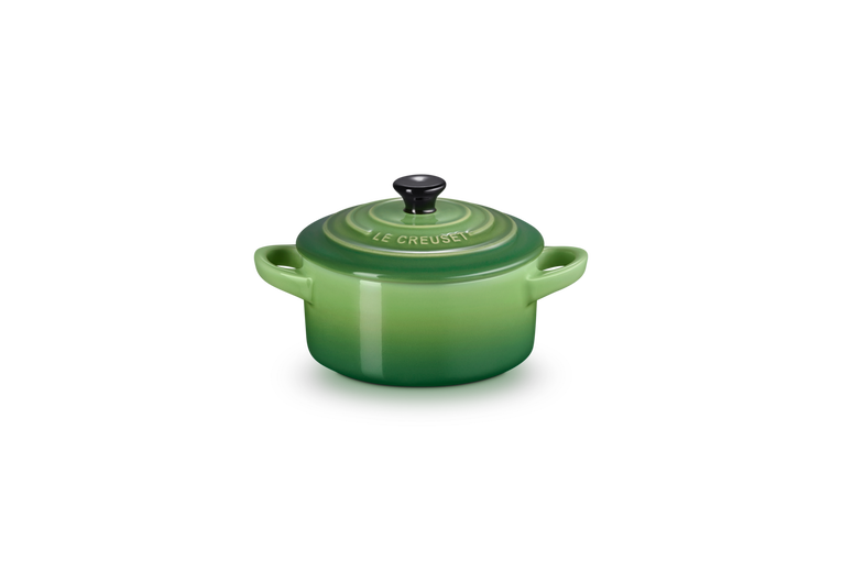 Le Creuset set van 6 Aardewerken Mini Braadpan Bamboo Green 10CM 0,2L