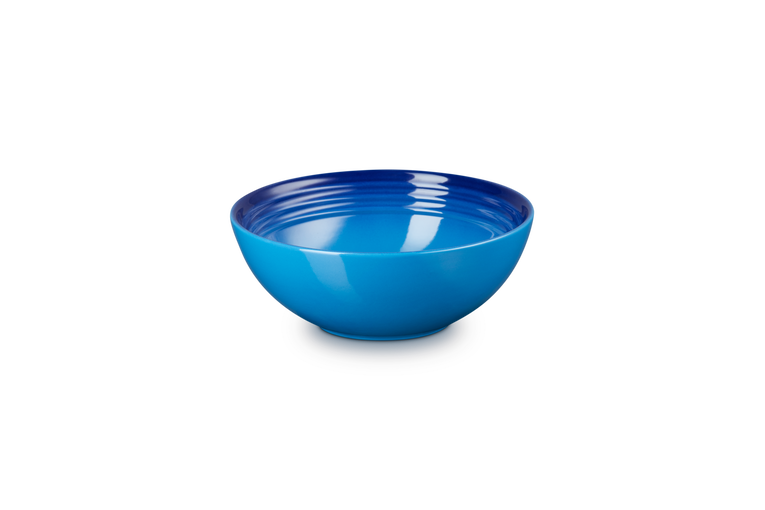 Le Creuset set van 4 Aardewerken Ontbijtkommen Azure 16CM 0,65L