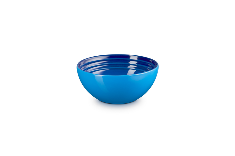 Le Creuset set van 4 Aardewerken Snackschaaltjes Azure 12CM