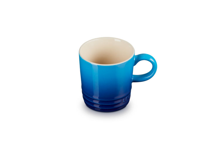 Le Creuset set van 6 Aardewerken Espressokopjes Azure 100ML