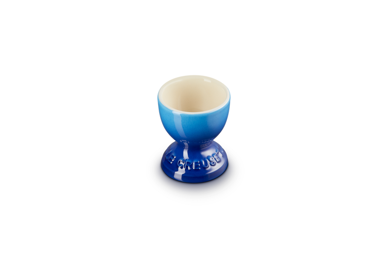 Le Creuset set van 6 Aardewerken Eierdopjes Azure