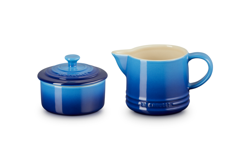 Le Creuset Aardewerken Melk-en Suikerset Azure