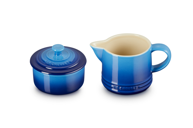 Le Creuset Aardewerken Melk-en Suikerset Azure