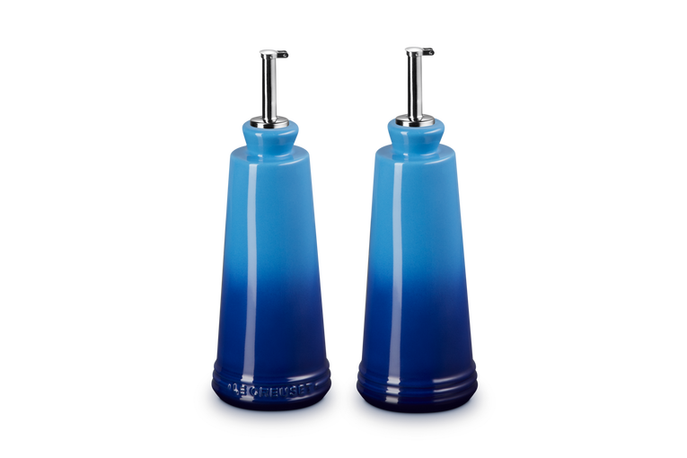 Le Creuset Aardewerken Olie- en Azijnset Azure 20x9CM 0,3L