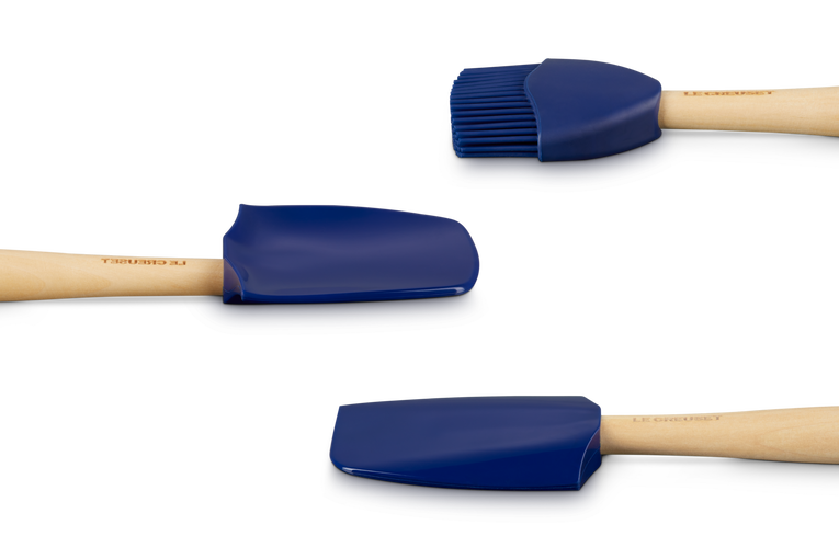 Le Creuset Silicone Premium set van 3 Spatels Azure