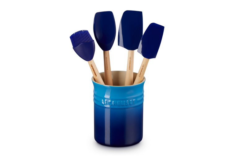 Le Creuset Silicone Premium set van 5 Spatels Azure