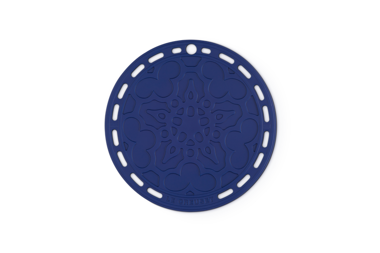 Le Creuset Silicone set van 3 Onderzetters Azure 20CM Le Creuset Silicone set van 3 Onderzetters Azure 20CM
