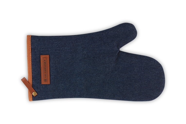 Le Creuset 2 Ovenwanten Denim 32x19CM