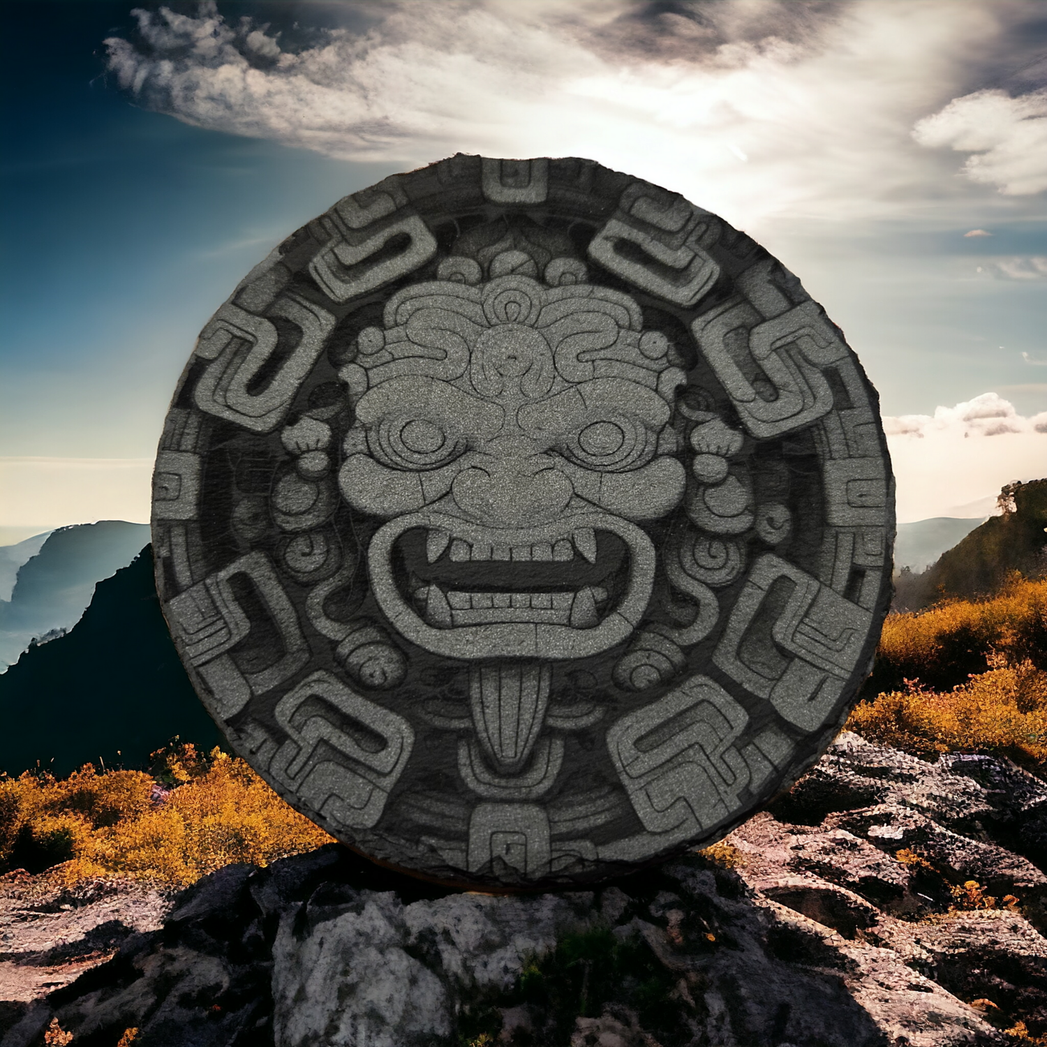 Slate Round Coaster