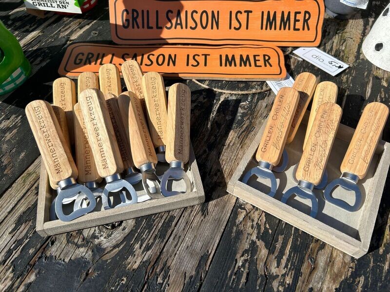 Flaschenöffner aus Holz