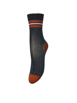 BECK SÖNDERGAARD REETA GLITTER SOCK MARITIME BLUE