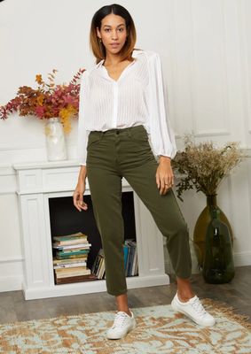 JEANS GROEN MOMFIT JEANS GROEN MOMFIT