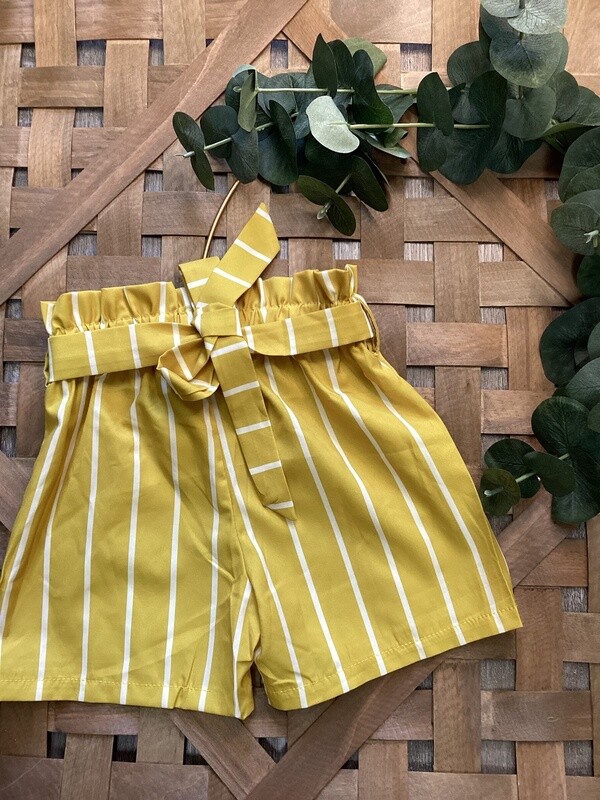 Yellow stripe shorts