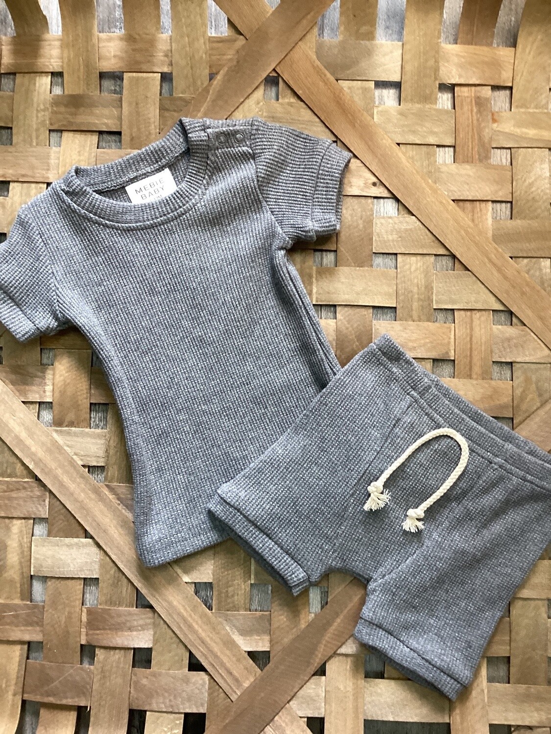 Grey shorts set