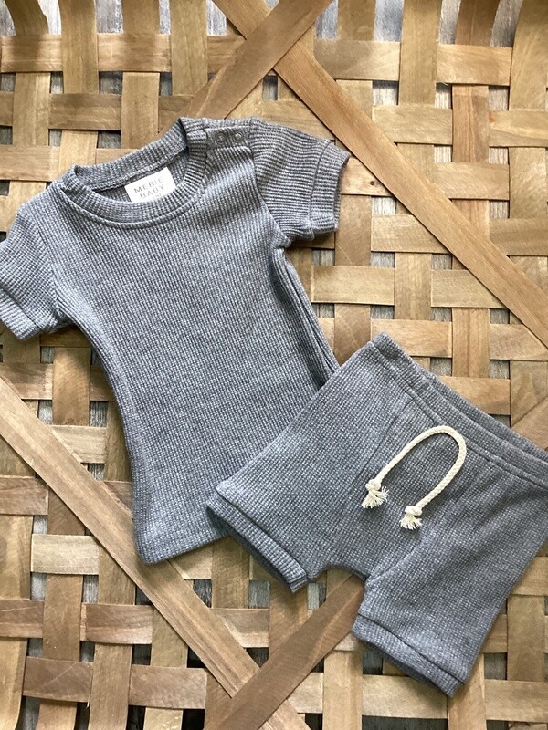 Grey shorts set