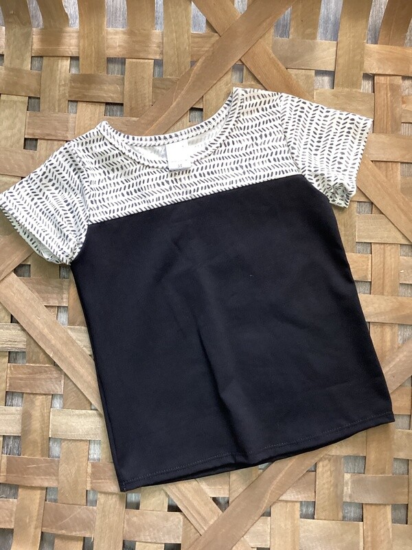 Black and White Detailed Tshirt