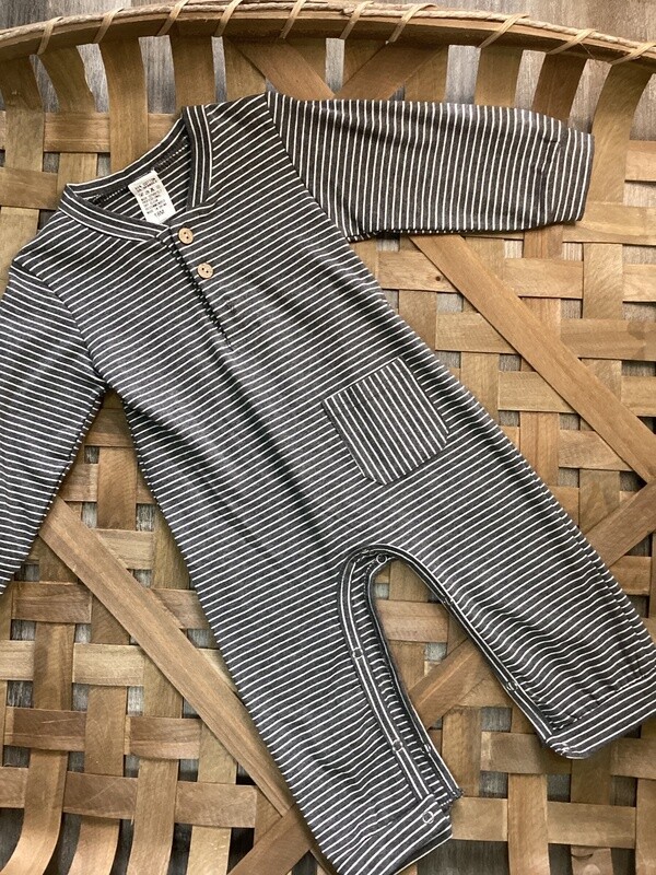 Striped jump suit