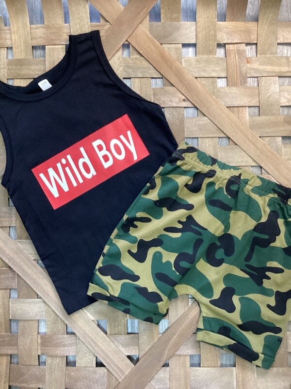 Wild boy camo set
