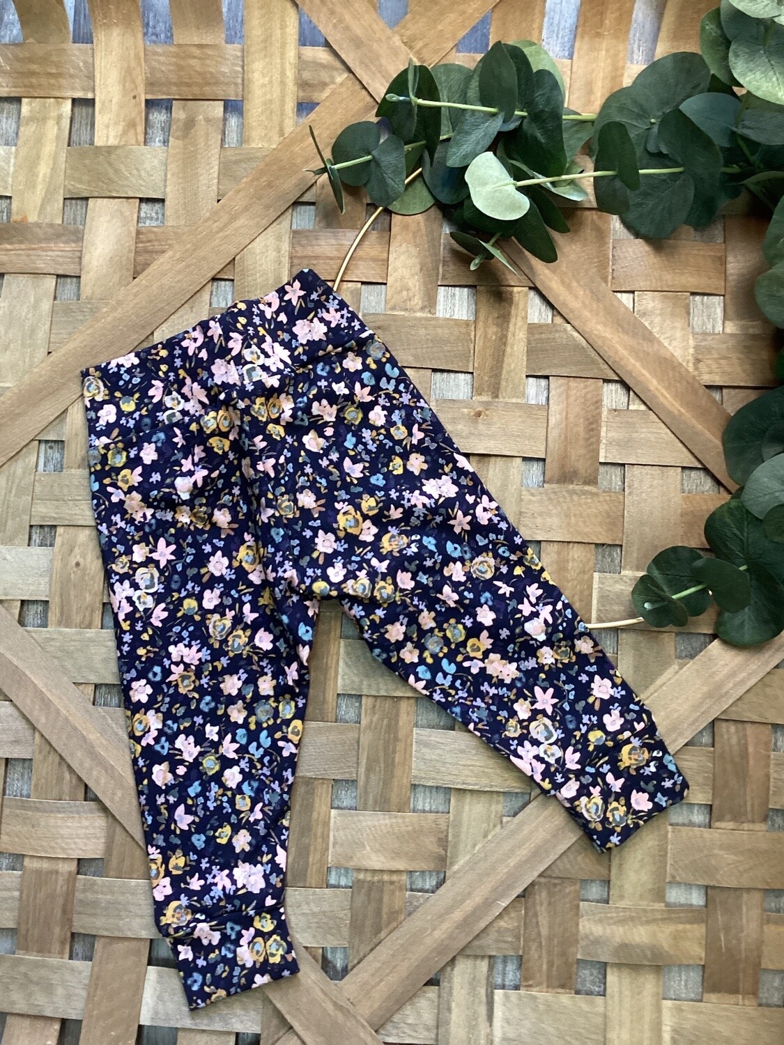 Blue/pink Floral Pants